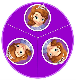 Mini Kit para Cumpleaños de la Princesa Sofía para Imprimir Gratis. Para conos = cucuruchos.