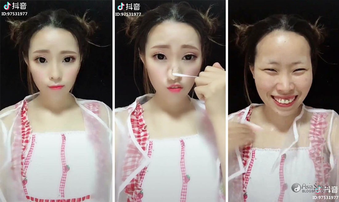 Trending Chinese Makeup Transformation Before and After