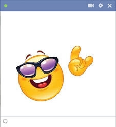 Party Emoticon With Sunglasses