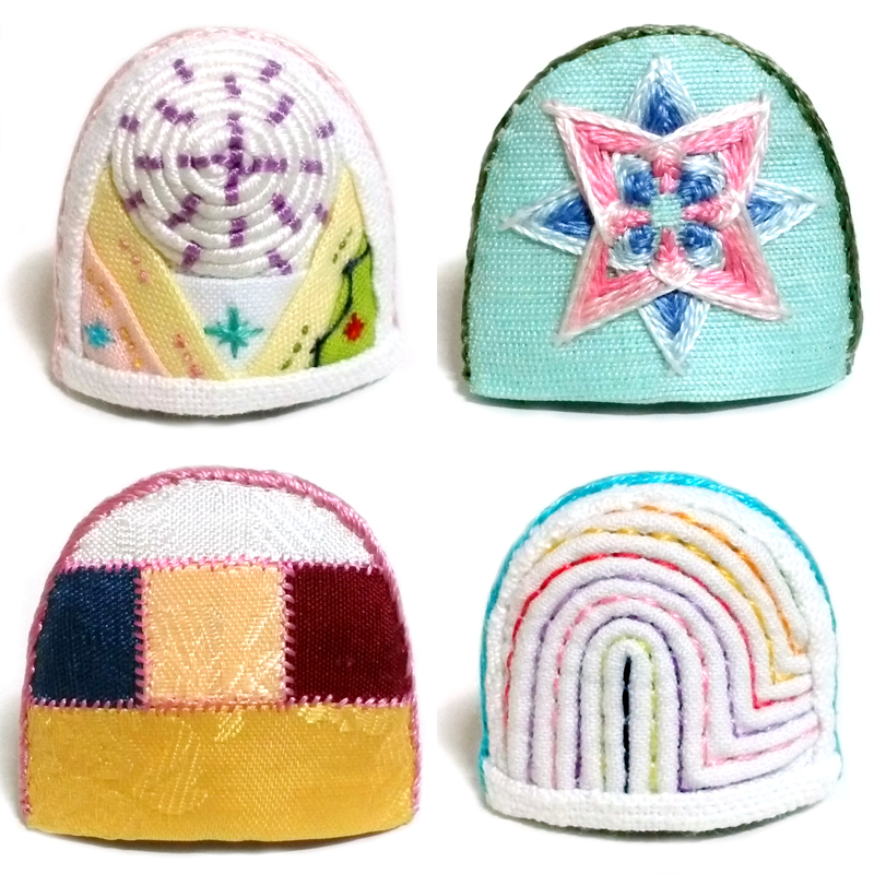 RimKim Studio [Thimble] Set of 4 different Korea Traditional Sewing