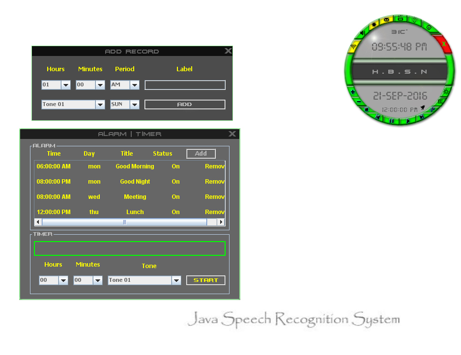 25.Alarm Upgraded Java Speech Recognition System