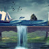 Island On Table Photoshop Fantasy