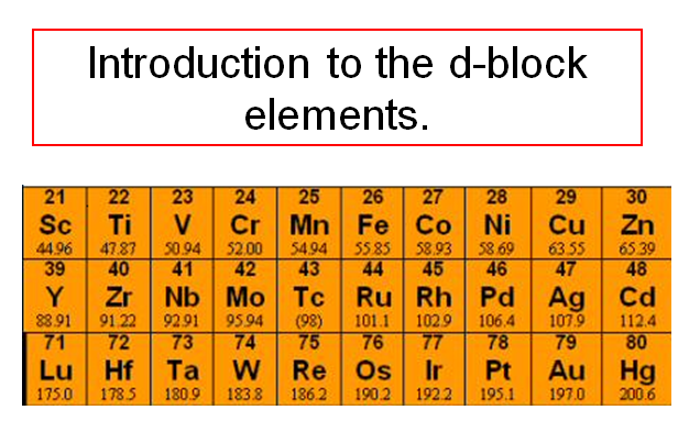 Introduction to the d-block element ,chemistry for polytechnic,chemistry 12,free notes,