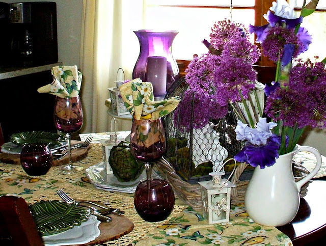 Garden Cloche Tablescape