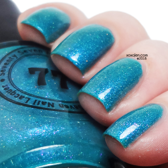 xoxoJen's swatch of Seventy Seven Nail Lacquer Paranoid & Complicated
