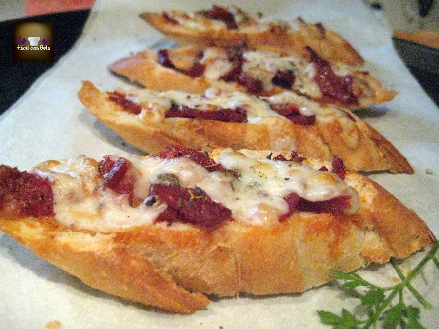 Tosta de Chorizo Ibérico con Queso de Cabra
