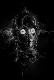 07-Star-Wars-C3PO-Vince-Low-Scribble-Drawing-Portraits-Super-Heroes-and-More-www-designstack-co