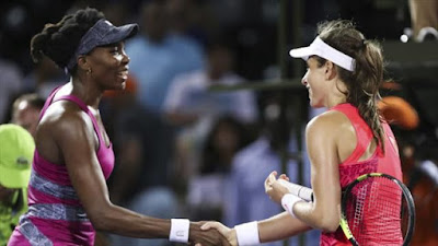 Johanna Konta and Venus Williams Miami Open: Konta breaks Venus Williams