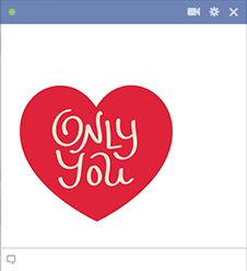 Only You Facebook Sticker