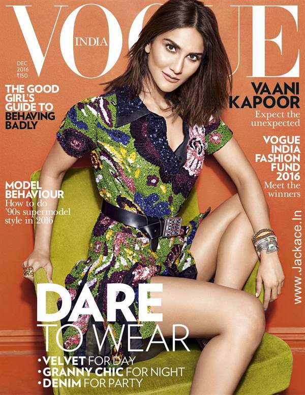 Befikre Star Vaani Kapoor Shines On The VOGUE India Cover 