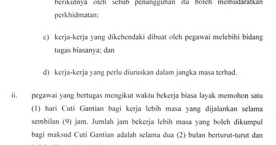 Borang Tuntutan Cuti Gantian Borang Cuti Gantian Borang Tuntutan Klinik