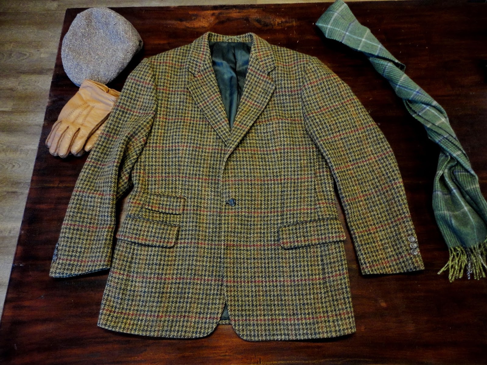 Landless Gentry: Close-up: Vintage Harris Tweed - Multi-Colored 