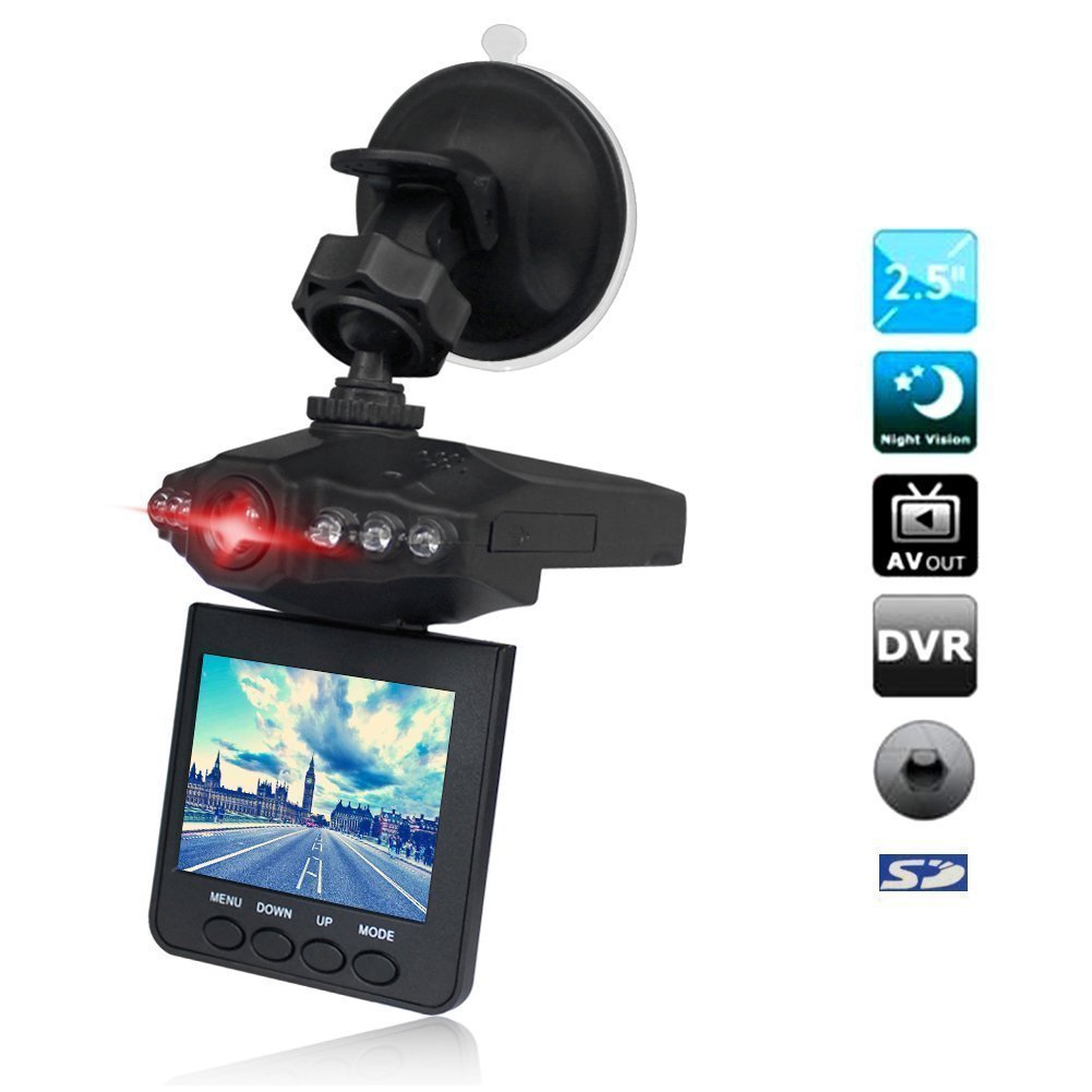 Hotechs Dash Cam 2.5 Inches Infrared Night Vision Vehicle DVR Traffic