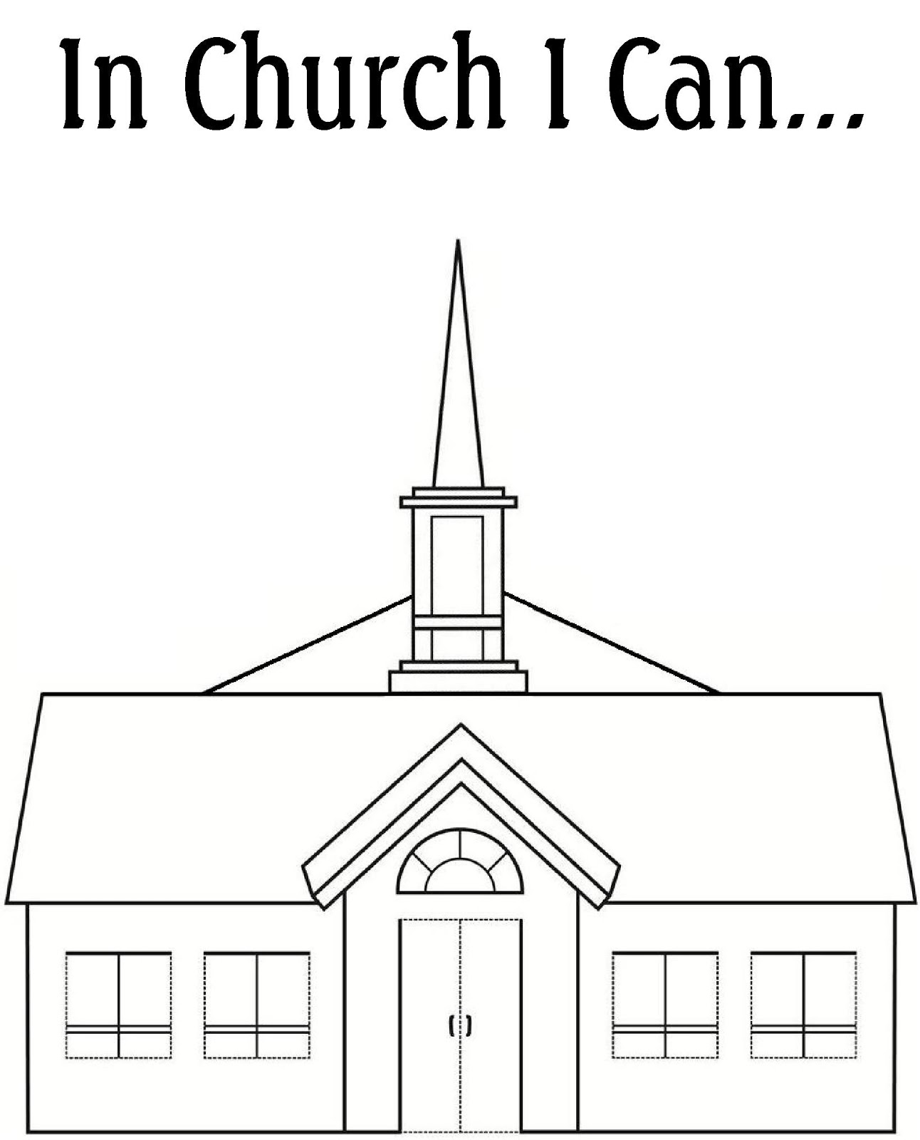 clip art church outline - photo #34