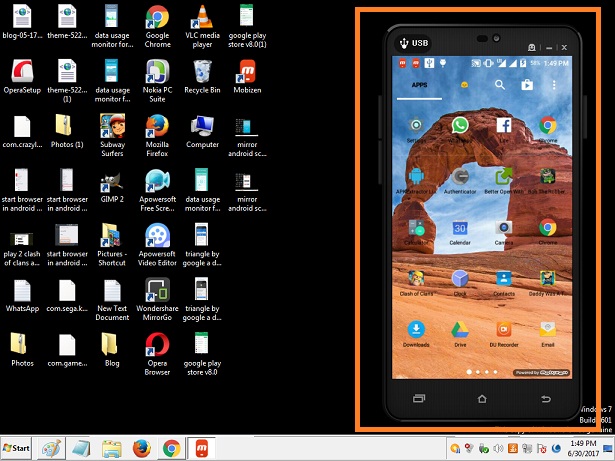 best screen mirroring app for android to pc via usb