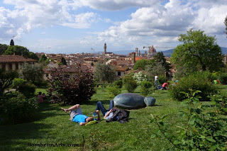 Florence Italy flowers happy birthday Rudy gardens