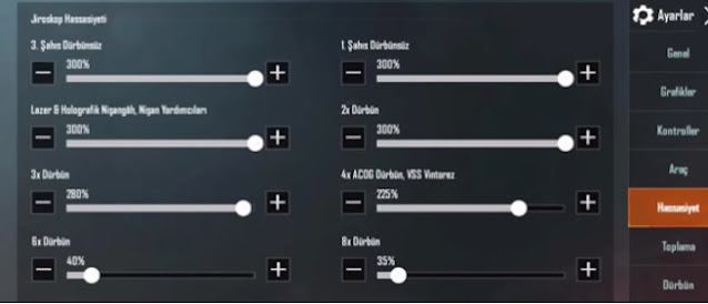 PUBG Mobile Hassasiyet Ayarları 2021! PUBG Mobile Hassasiyet Ayarları 2021!