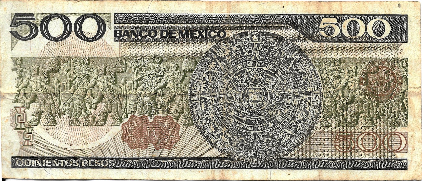Mi Colecci n De Monedas Y Billetes Billete De 500 Pesos 1984 M xico