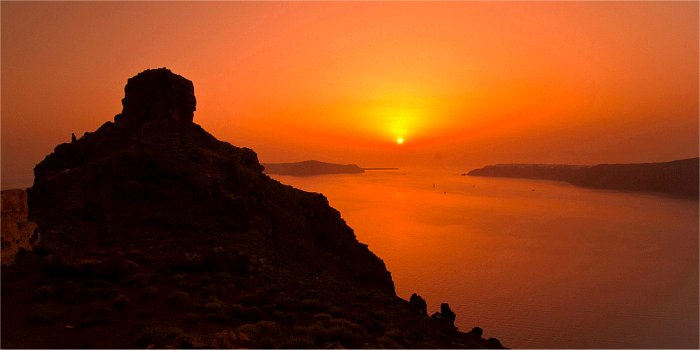 Il posto migliore per vedere il tramonto a Imerivigli (Santorini)