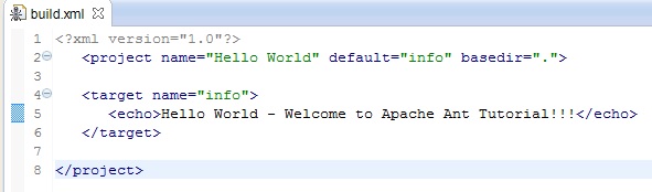 Creating Ant Build file in Java Project