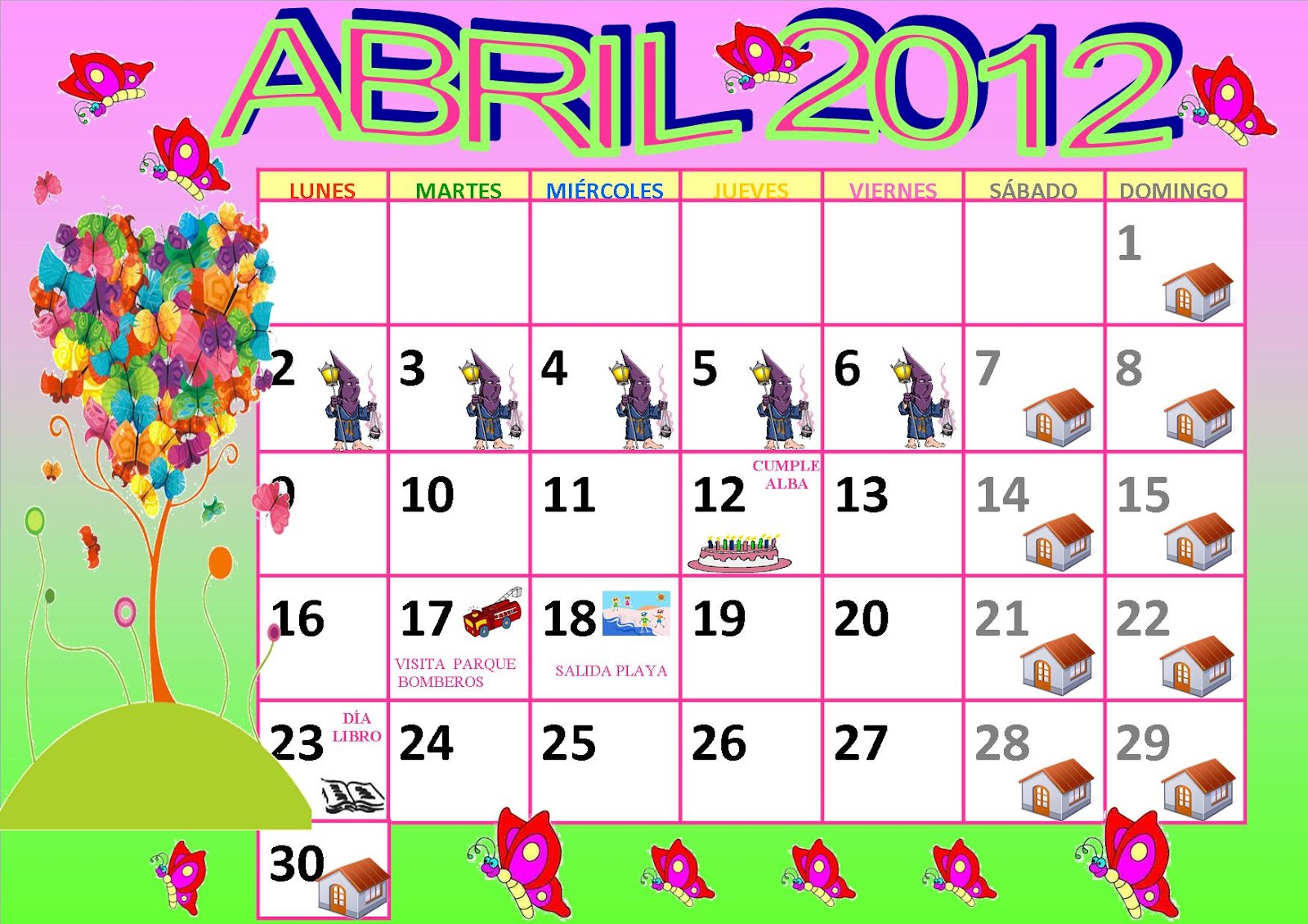 Los Solecitos De Adela Calendario Abril