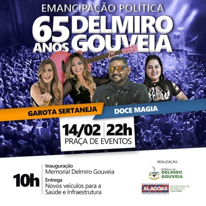Emancipação política de Delmiro Gouveia será marcada por entrega de veículos, inauguração do Memorial e shows musicais 