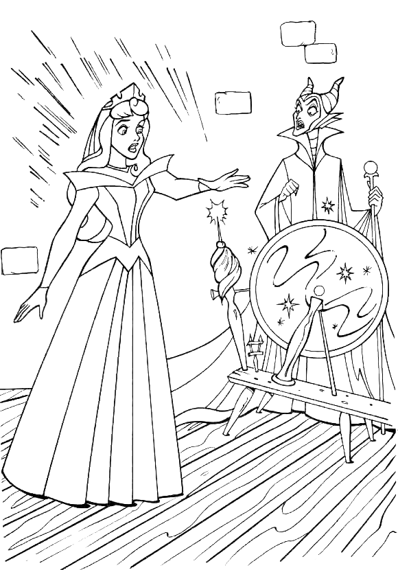 Sleeping Beauty Coloring Page ~ Child Coloring