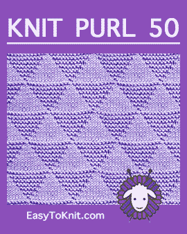 Knit Purl stitch pattern