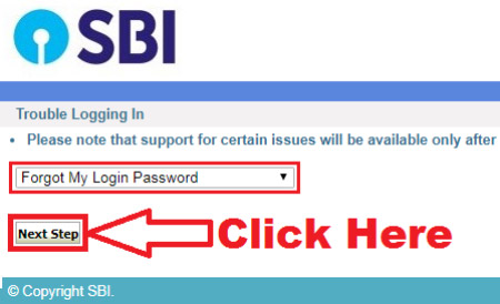 how to reset sbi internet banking login password without using atm