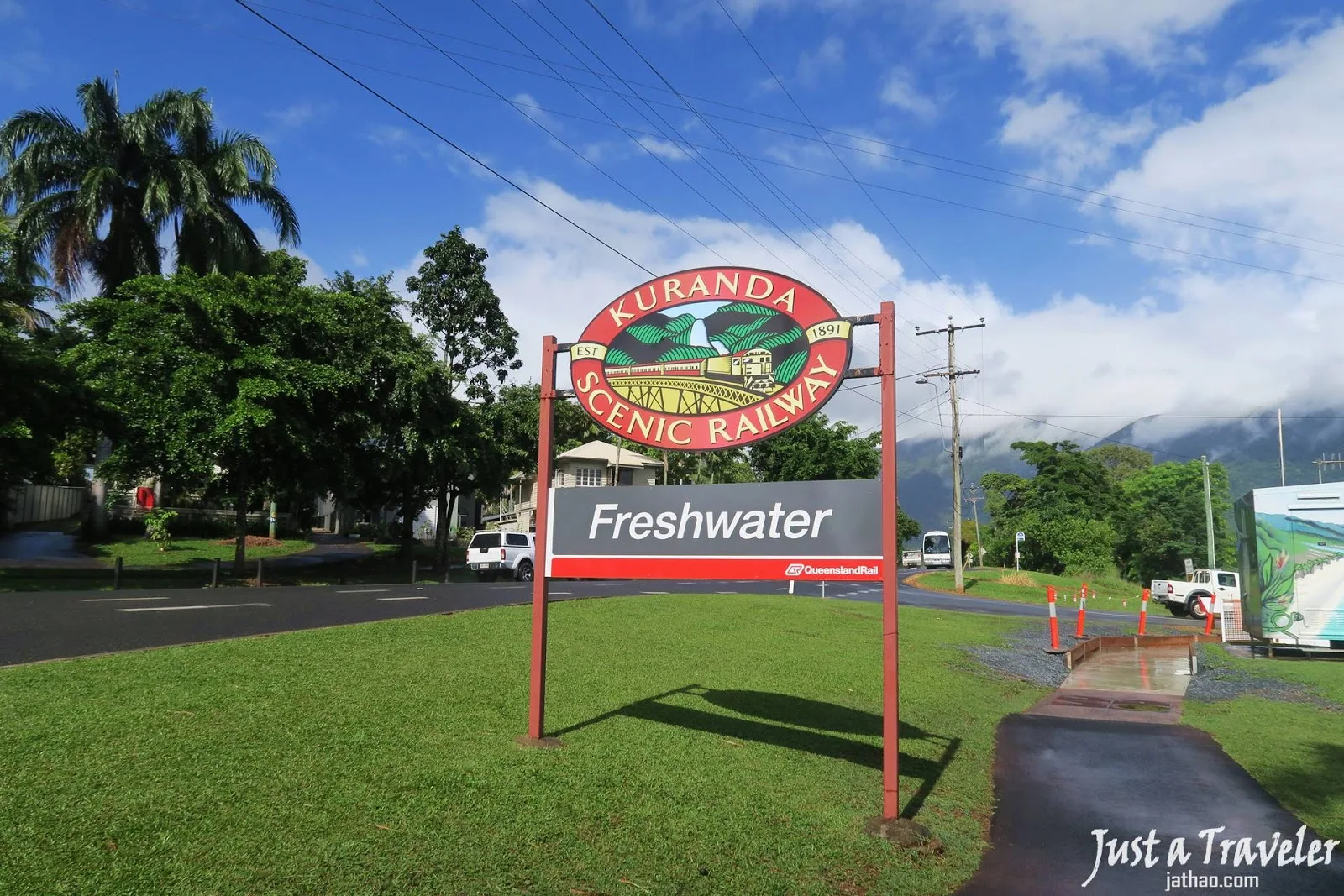 凱恩斯-庫蘭達-庫蘭達交通-清水站-庫蘭達觀光火車-自由行-旅遊-澳洲-Cairns-Kuranda-Scenic-Railway-Freshwater-Travel-Tourist-Attraction-Australia
