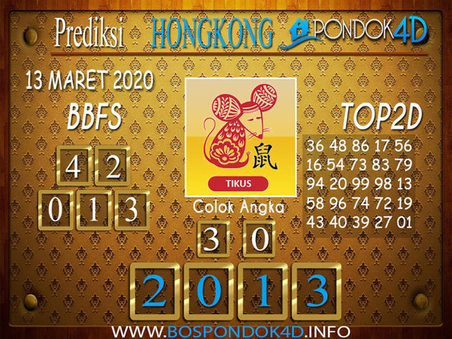 Prediksi Togel Hk Jumat 13 Maret 2020 Prediksi Hk Komplit