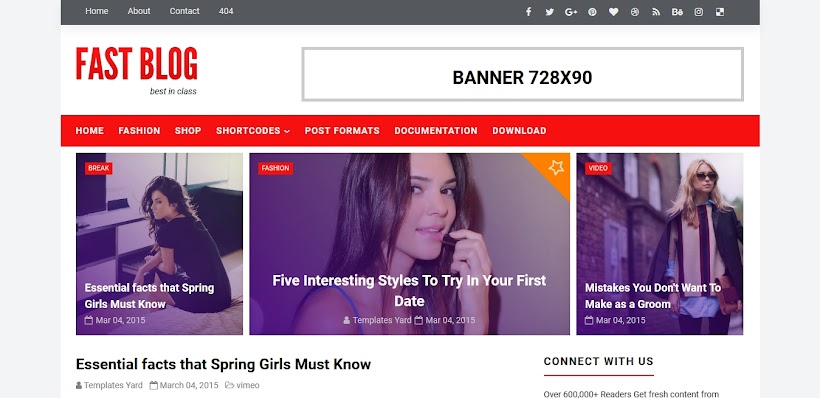 Fastblog Free Blogger Template