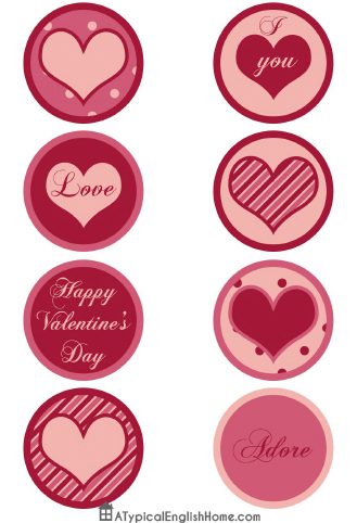 A Typical English Home: Free Valentine's Party Printables