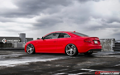 Red Audi S5 with K3 Project Wheels 2
