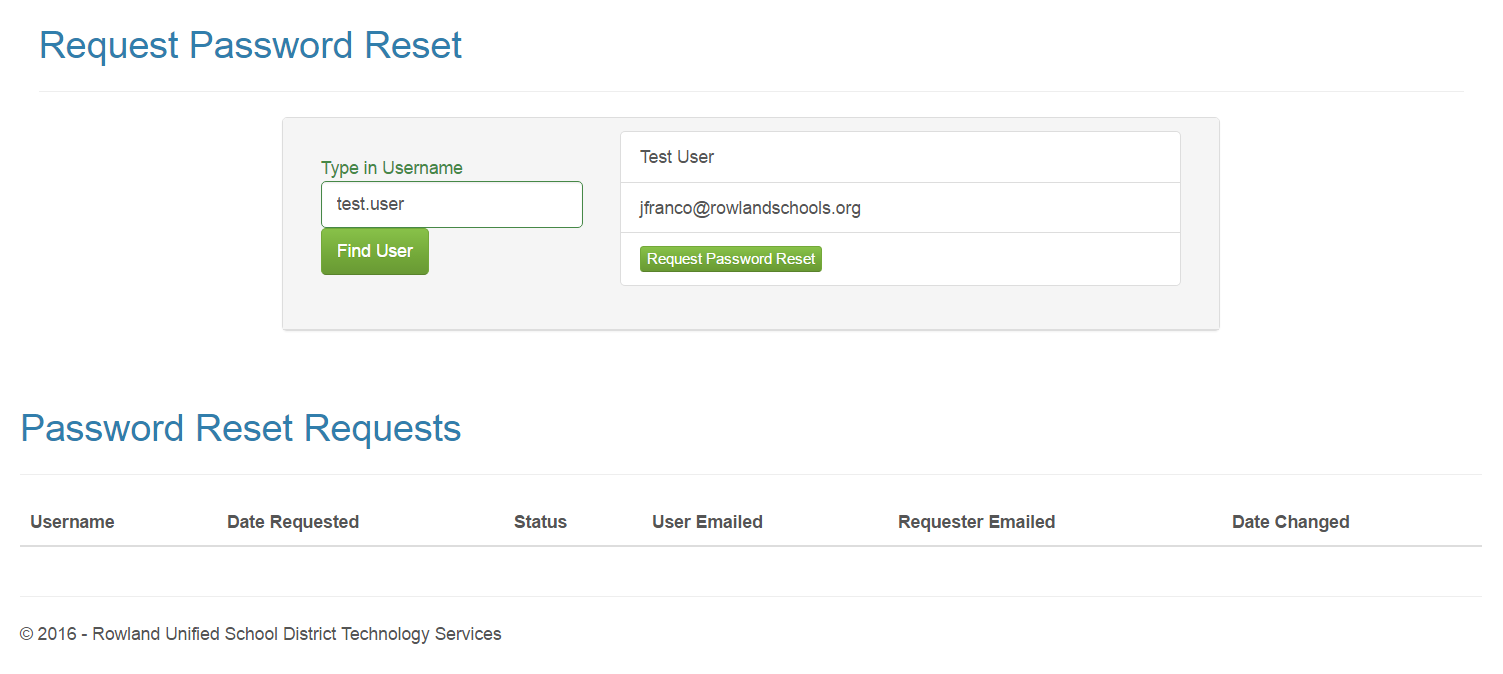 Technology Insights RUSD Aeries Account Request System