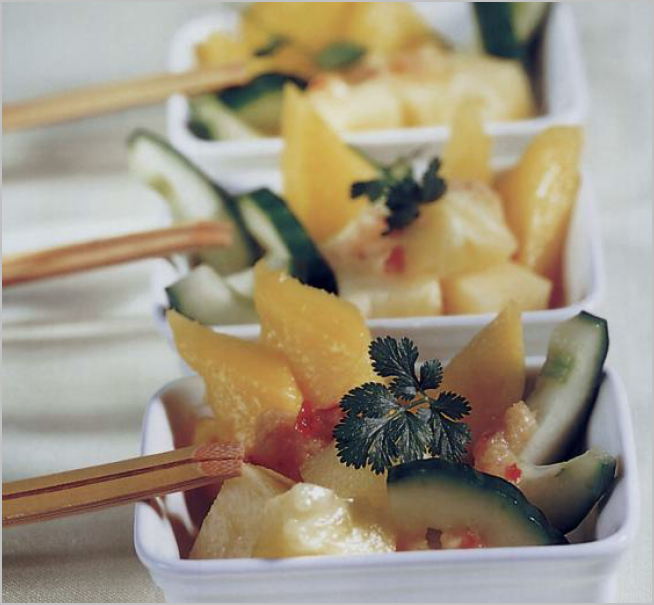 How to Make South East Asian Cucumber Fruit Salad Asian Cooking Recipe
