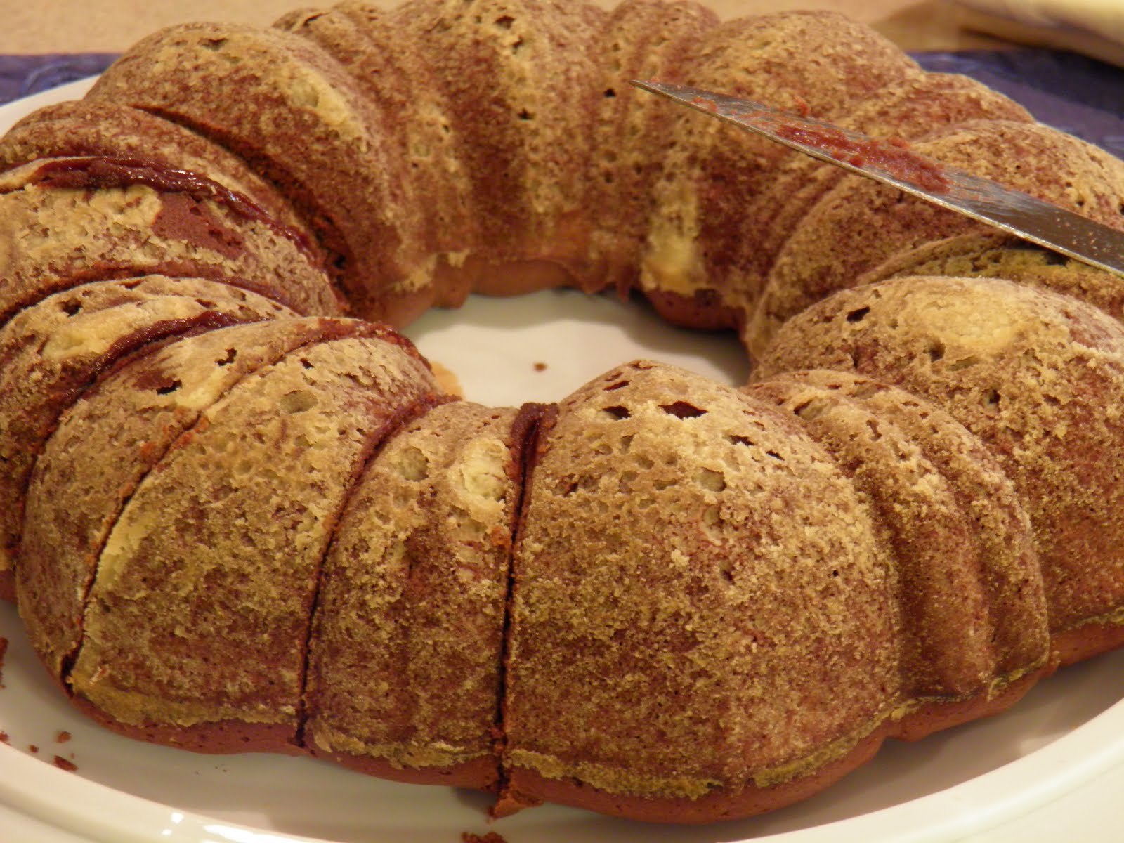 Armed and hungry Tunnel of Fudge Cake No nuts