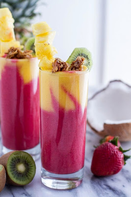 tropical fruit smoothie