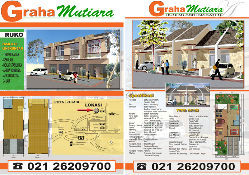 Belajar menggambar: BROSUR PERUMAHAN