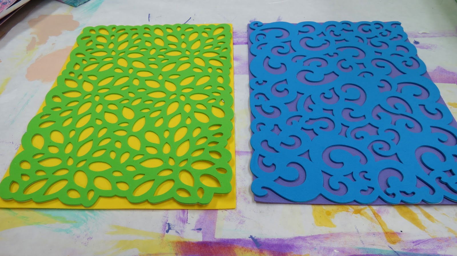Approachable Art by Judi Hurwitt: Foam Printing with Gelli Plate