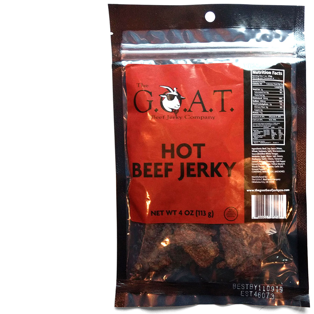 The G.O.A.T. Beef Jerky Company Hot Beef Jerky Reviews