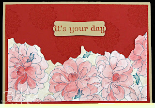 Card with Coloured Designer Series Papers