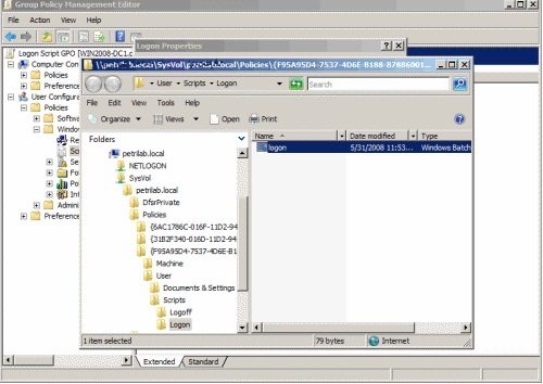 ITBrainz: Logon Script through GPO in Windows Server 2008