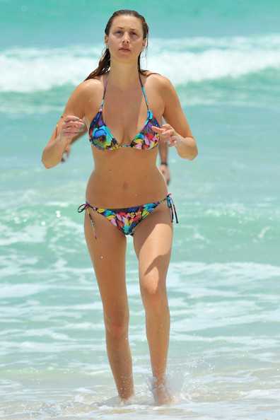 Whitney Port looks beauty in perfect flower bikini body at Atlantic waters,...