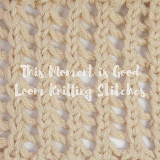 Trellis Mesh Stitch Loom Knitting Stitch Dictionary