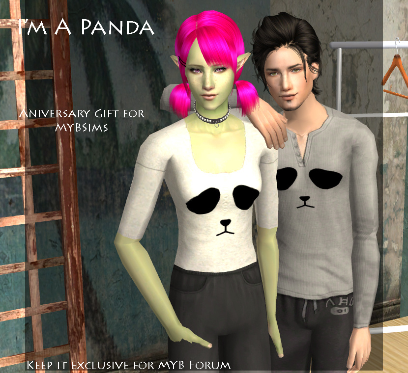 The Sims 2 Finds: MYB Sims: I'm A Panda by Raqueliuchis