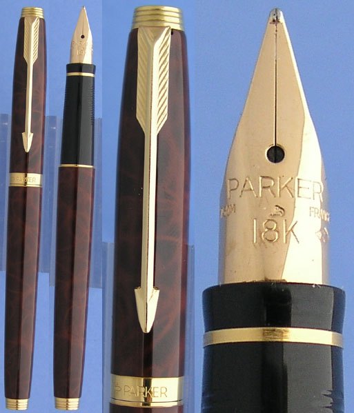Nisstiiv pens Parker 75 Brown fountain pen