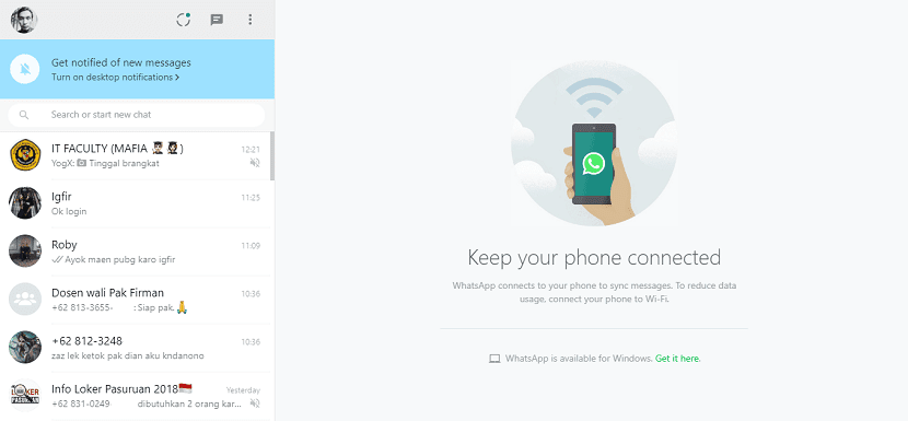 WhatsApp Telah Terhubung di komputer Cara Menggunakan WhatsApp di Komputer / Laptop