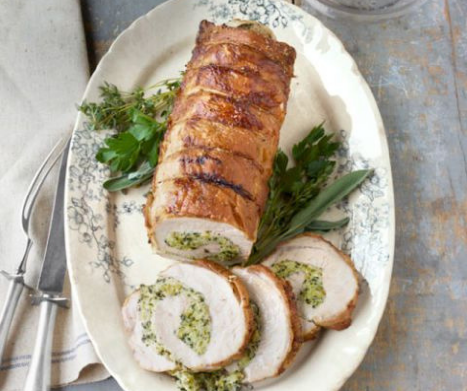 Roast Pork Loin with Herb Stuffing - food-drink-recipes.com Roast Pork Loin with Herb Stuffing - food-drink-recipes.com