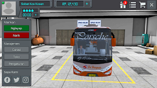 Review Livery Bus BUSSID Po Haryanto Porsche HD + Link Download Livery BUSSID